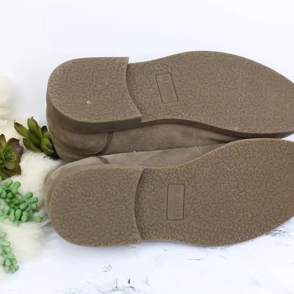 Blondo Taupe Brown Suede Leather Waterproof Desert Boots Size 13 Men's